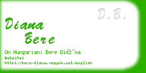 diana bere business card